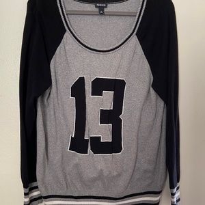 Torrid 18 Knit Sweater Varsity Stripes